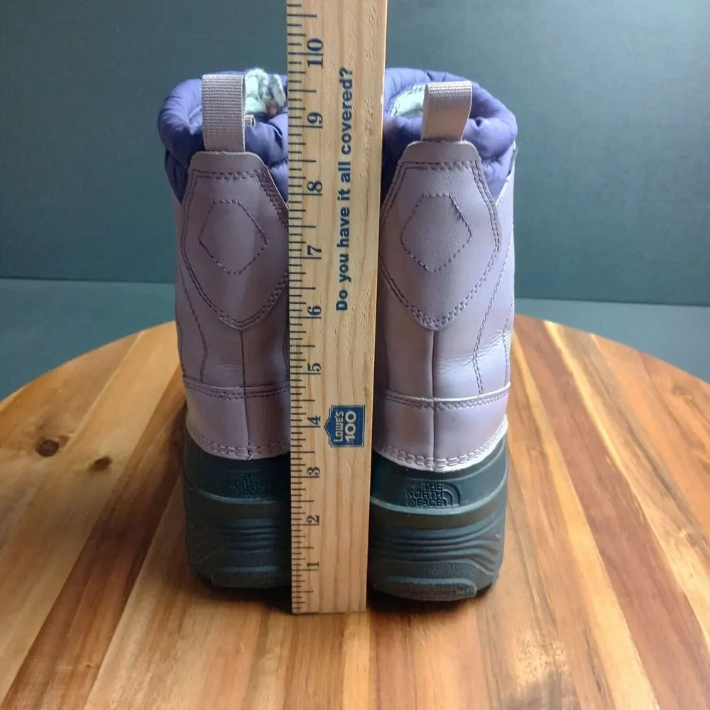 North‎ Face Youth Boots Kids 5 Alpenglow IV Insulated Waterproof Lavender Purple
